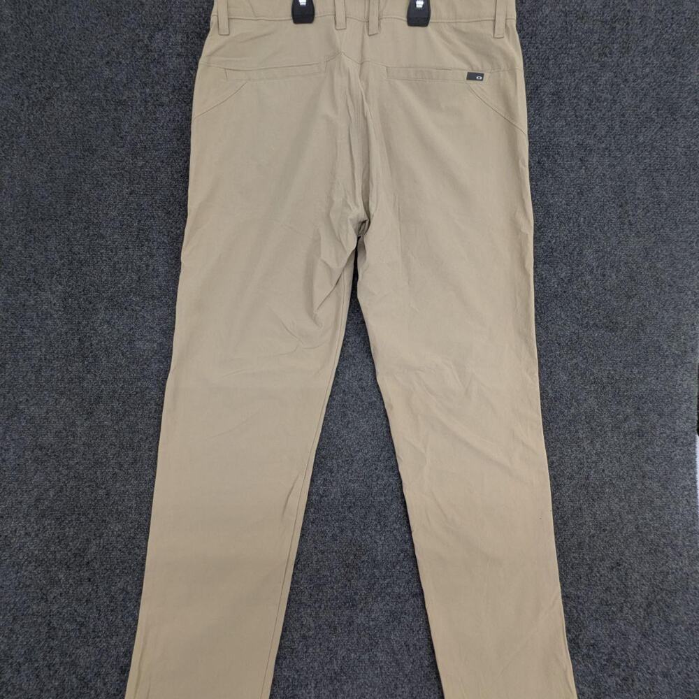 Oakley Pants Mens 33x34 Tan Straight Leg Regular Fit Workwear Office Trousers